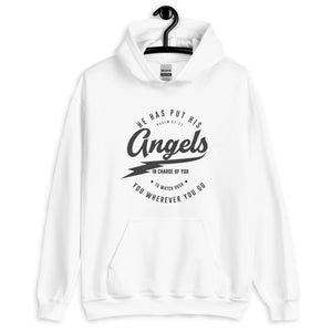 He Has Put His Angels In Charge Of You Men's Hoodie BFNBS