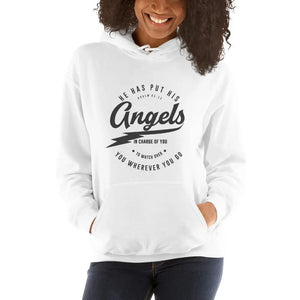 He Has Put His Angels In Charge Of You Women's Hoodie BFNBS