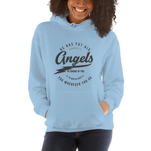 He Has Put His Angels In Charge Of You Women's Hoodie BFNBS